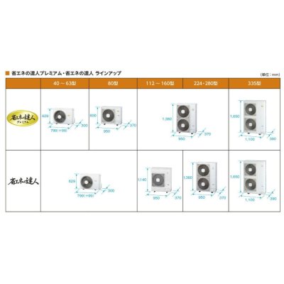 画像2: 鳥取・島根・岡山・広島・山口・業務用エアコン　日立　てんかせ2方向　シングル　RCID-AP80GHJ3　80型（3馬力）　「省エネの達人・プレミアム」　単相200V